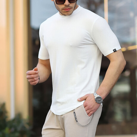 Crew Neck T-Shirt // White (S)