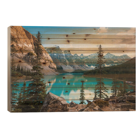 Autumnal Moraine Lake // Matteo Colombo (18"H x 26"W x 1.5"D)