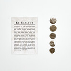 5 Silver Shipwreck Treasure Coins // El Cazador Wreck 1784