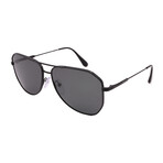 Prada // Men's Aviator PR63XS 1AB08G Polarized Sunglasses // Black + Polar Gray