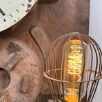 Newport Wall Clock And Lamp