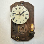 Newport Wall Clock And Lamp