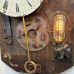 Newport Wall Clock And Lamp
