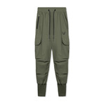 0437. TETRA-LITE™ Cargo High Rib Jogger // Olive (S)