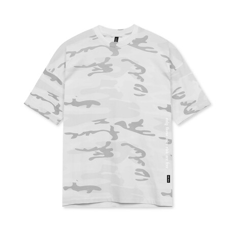 0514. CottonPlus™ Oversized Tee // White Camo (S)