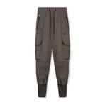 0437. TETRA-LITE™ Cargo High Rib Jogger // Deep Taupe (S)