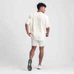 0514. CottonPlus™ Oversized Tee // Ivory Cream (S)