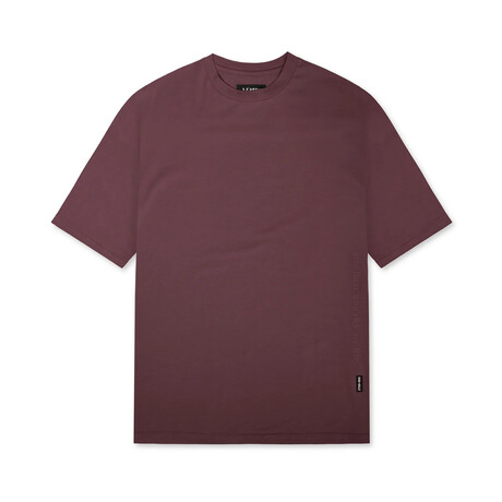 0514. CottonPlus™ Oversized Tee // Plum (S)