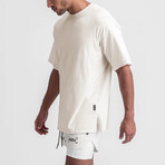 0514. CottonPlus™ Oversized Tee // Ivory Cream (S)