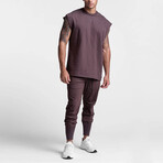 0477. TETRA-LITE™ High Rib Jogger // Faded Plum (S)