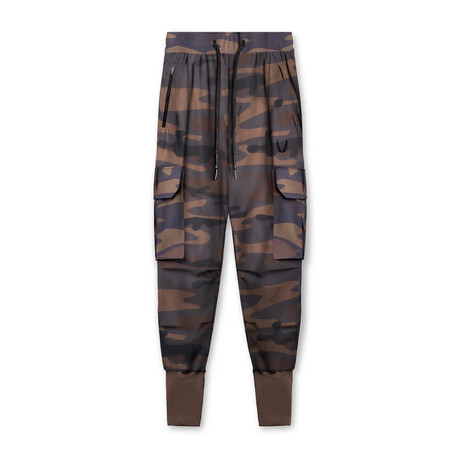 0437. TETRA-LITE™ Cargo High Rib Jogger // Rust Camo (S)