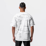 0514. CottonPlus™ Oversized Tee // White Camo (S)