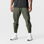 0437. TETRA-LITE™ Cargo High Rib Jogger // Olive (S)
