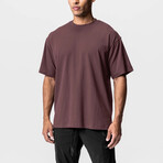 0514. CottonPlus™ Oversized Tee // Plum (S)