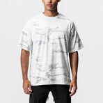 0514. CottonPlus™ Oversized Tee // White Camo (S)