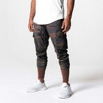 0437. TETRA-LITE™ Cargo High Rib Jogger // Rust Camo (S)