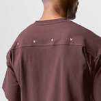 0514. CottonPlus™ Oversized Tee // Plum (S)
