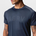 0660. Silver-Lite™ 2.0 Established Tee // Navy "ASRV" (S)