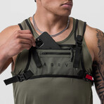 0711. Cordura® Lightweight Chest Pack // Olive (One Size)