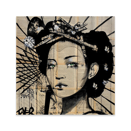 Lotus Print // Loui Jover (24"H x 24"W x 0.25"D)