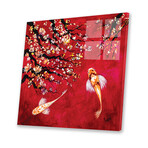 Sakura I Print on Acrylic Glass // Natxa (24"W x 24"H x 0.25"D)