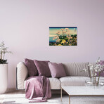 Goten-yama-hill, Shinagawa on the Tokaido (Tokaido Shinagawa Goten'yama no Fuji) Print // Katsushika Hokusai (24"H x 16"W x 0.25"D)