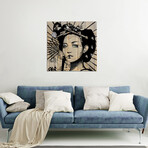 Lotus Print // Loui Jover (24"H x 24"W x 0.25"D)