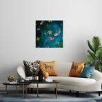 Koi Carp Fishes Print // Juliana Motzko (24"H x 24"W x 0.25"D)