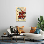 Samurai with Naginata Print // Unknown Artist (16"H x 24"W x 0.25"D)