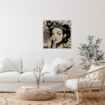 Lotus Print // Loui Jover (24"H x 24"W x 0.25"D)