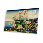 Goten-yama-hill, Shinagawa on the Tokaido (Tokaido Shinagawa Goten'yama no Fuji) Print // Katsushika Hokusai (24"H x 16"W x 0.25"D)