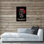 Bushido Samurai Attack Ready Print on Acrylic Glass // Cornel Vlad (16"W x 24"H x 0.25"D)