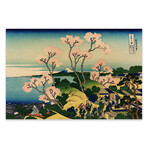 Goten-yama-hill, Shinagawa on the Tokaido (Tokaido Shinagawa Goten'yama no Fuji) Print // Katsushika Hokusai (24"H x 16"W x 0.25"D)
