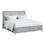 Largo Upholstery Linen Bed // King