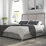 Largo Upholstery Linen Bed // King