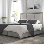 Largo Upholstery Linen Bed // Queen