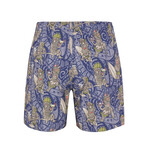 Tiki Drinking Party Shorts // Sodalite Blue (S)