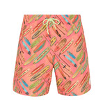 Pyscho Longboard Shorts // Sun Kissed Coral (S)