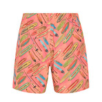 Pyscho Longboard Shorts // Sun Kissed Coral (S)