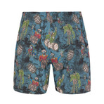 Parrot Pirate Party Shorts // Black (S)