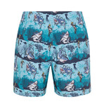 Killa Sharks Shorts // Sky Blue (S)