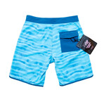 Watercolor Waves Board Shorts // Blue Radiance (32)