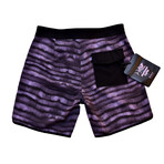 Watercolor Waves Board Shorts // Black (34)