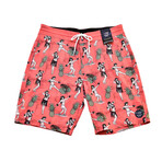 Hula Dancers Board Shorts // Peach Echo (32)