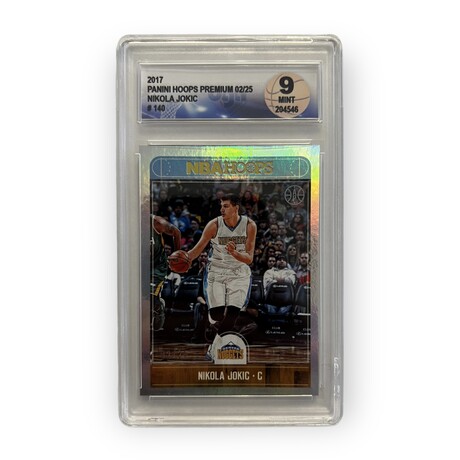 Nikola Jokic // 2017 Panini Hoops Premium // Limited Edition #2/25 // DGA 9 Mint