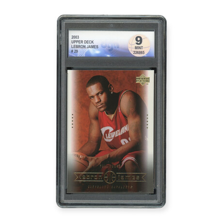 Lebron James // 2003 Upper Deck // Rookie Card // DGA 9 Mint