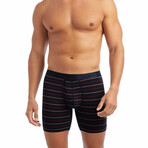 Stretch Boxer Brief 4-Pack // Watercolor Tile + Navy Blazer + Bittersweet + YD Stripe (S)