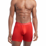 Stretch Boxer Brief 4-Pack // Watercolor Tile + Navy Blazer + Bittersweet + YD Stripe (S)