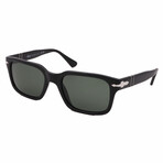 Mens PO3272S 95/31 Square Sunglasses  // Black + Green