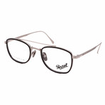 Persol // Men's PO5005VT 8006 Optical Frames // Silver + Black